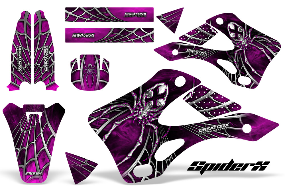 Kawasaki KX 250 99-02 Graphics Kit SpiderX Pink